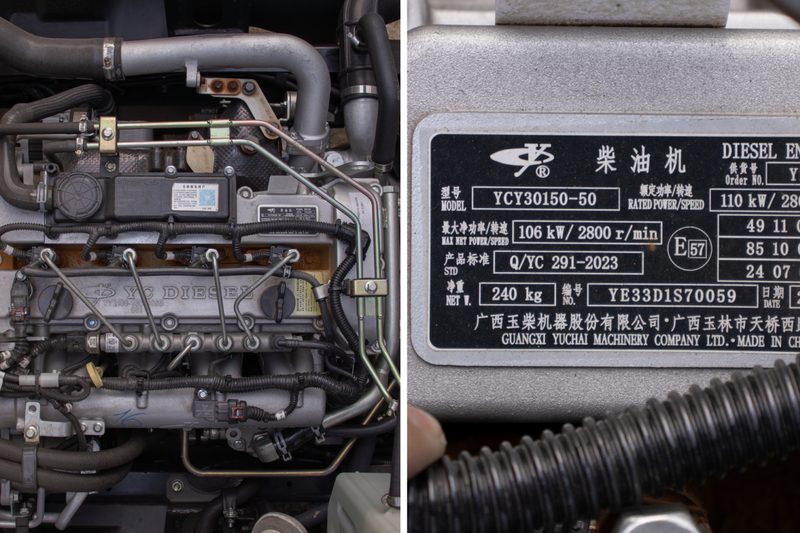 Động cơ Yuchai YCY30150-50 trên TMT Captain C750SL